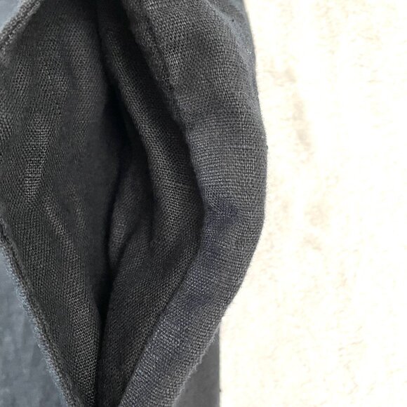 J.Jill Linen Pants Womens L Black Slim Pull On Straight Leg Coastal Casual - Picture 3 of 11